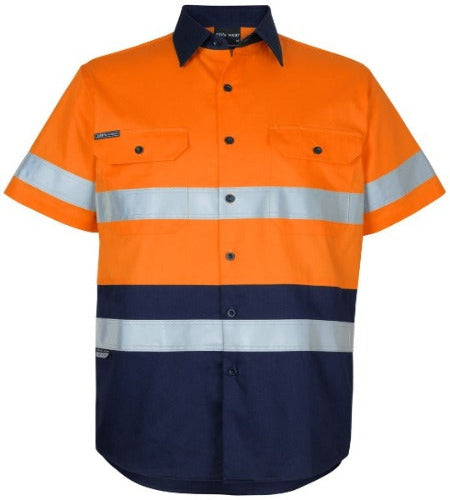 JB'S HI VIS (D+N) S/S 150G WORK SHIRT 6DNWS