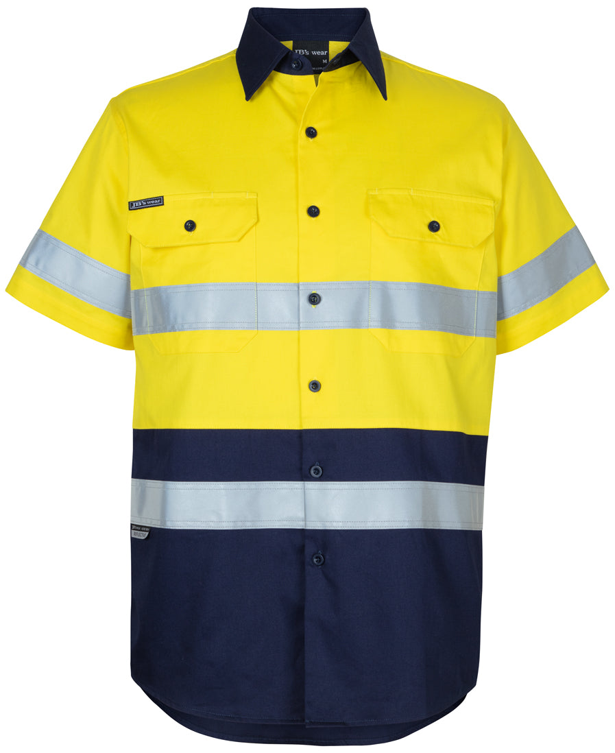 JB'S HI VIS (D+N) S/S 150G WORK SHIRT 6DNWS