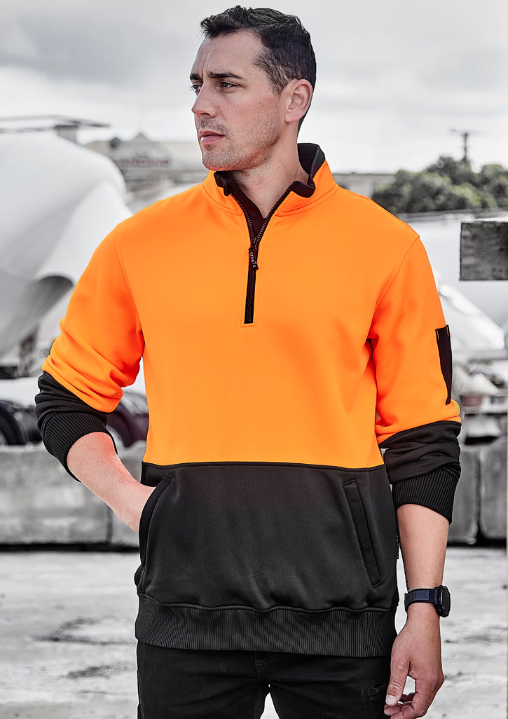 ZT476 Unisex Hi Vis 1/2 Zip Pullover