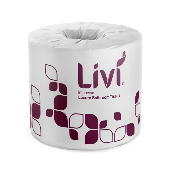 Livi Impressa 3Ply Toilet Paper Conventional Roll-225 Sheets-Case of 48