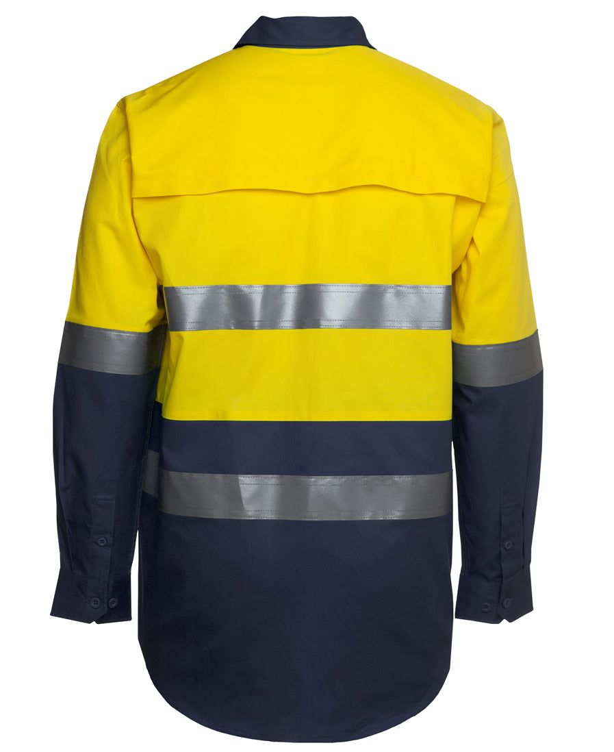 JB'S HI VIS L/S (D+N) 150G WORK SHIRT 6DNWL