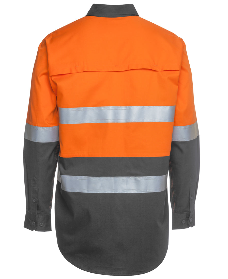 JB'S HI VIS L/S (D+N) 150G WORK SHIRT 6DNWL