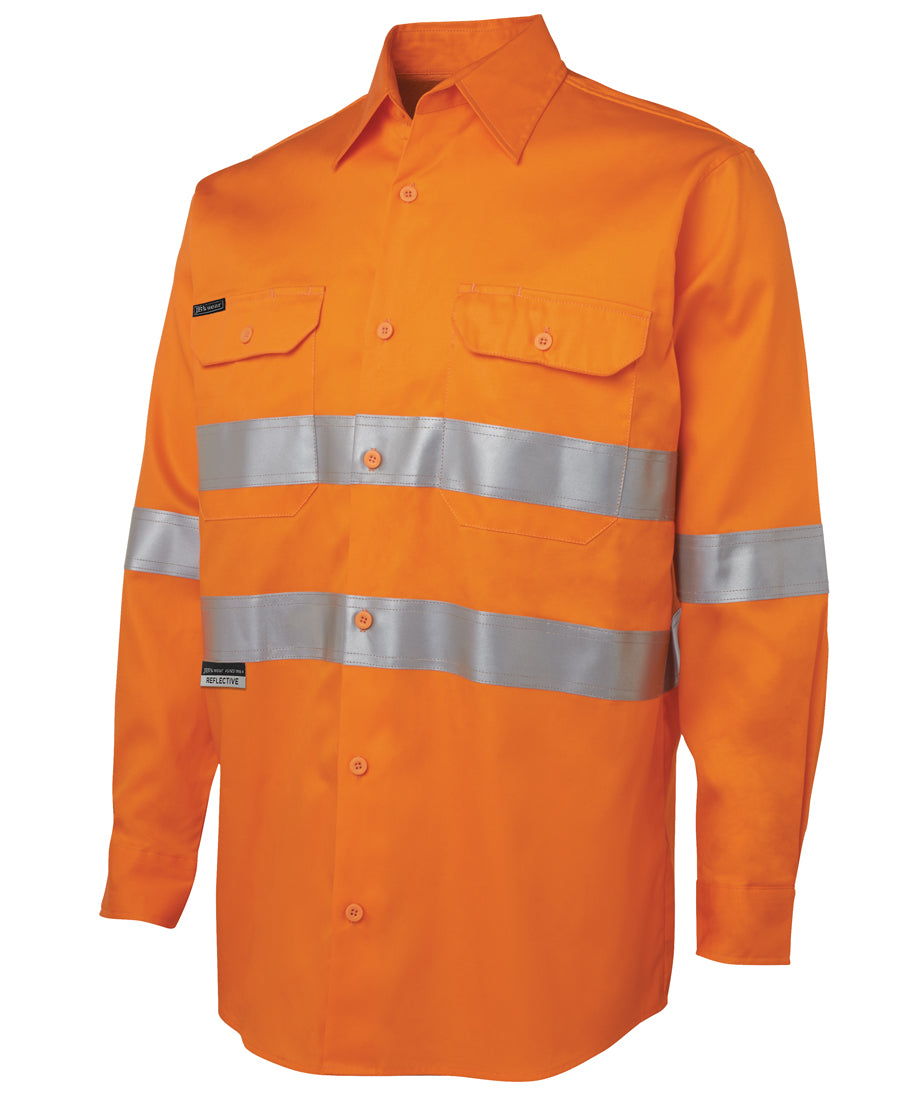 JB'S HI VIS L/S (D+N) 150G WORK SHIRT 6DNWL