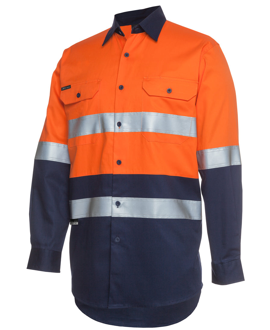 JB'S HI VIS (D+N) L/S 190G WORK SHIRT 6HLS