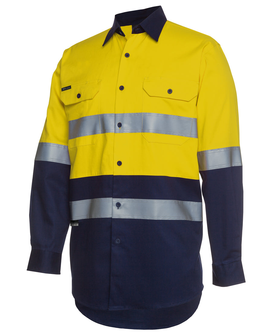 JB'S HI VIS (D+N) L/S 190G WORK SHIRT 6HLS