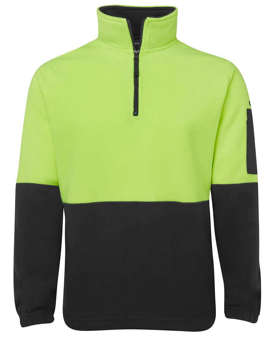 JB'S HI VIS 1/2 ZIP POLAR FLEECE