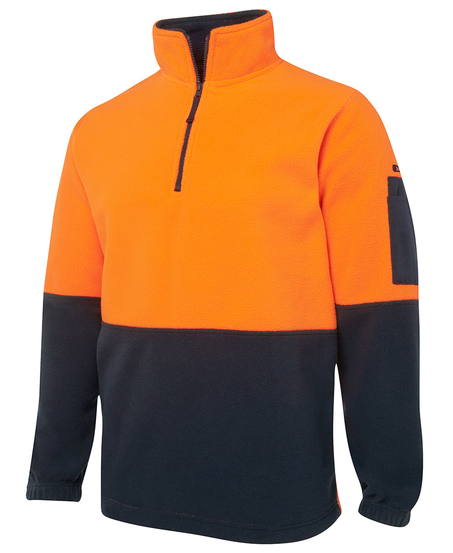 JB'S HI VIS 1/2 ZIP POLAR FLEECE