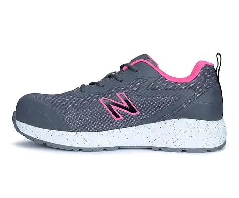 NEW BALANCE LOGIC WOMENS GREY/PINK SAFETY SHOE, PAIR